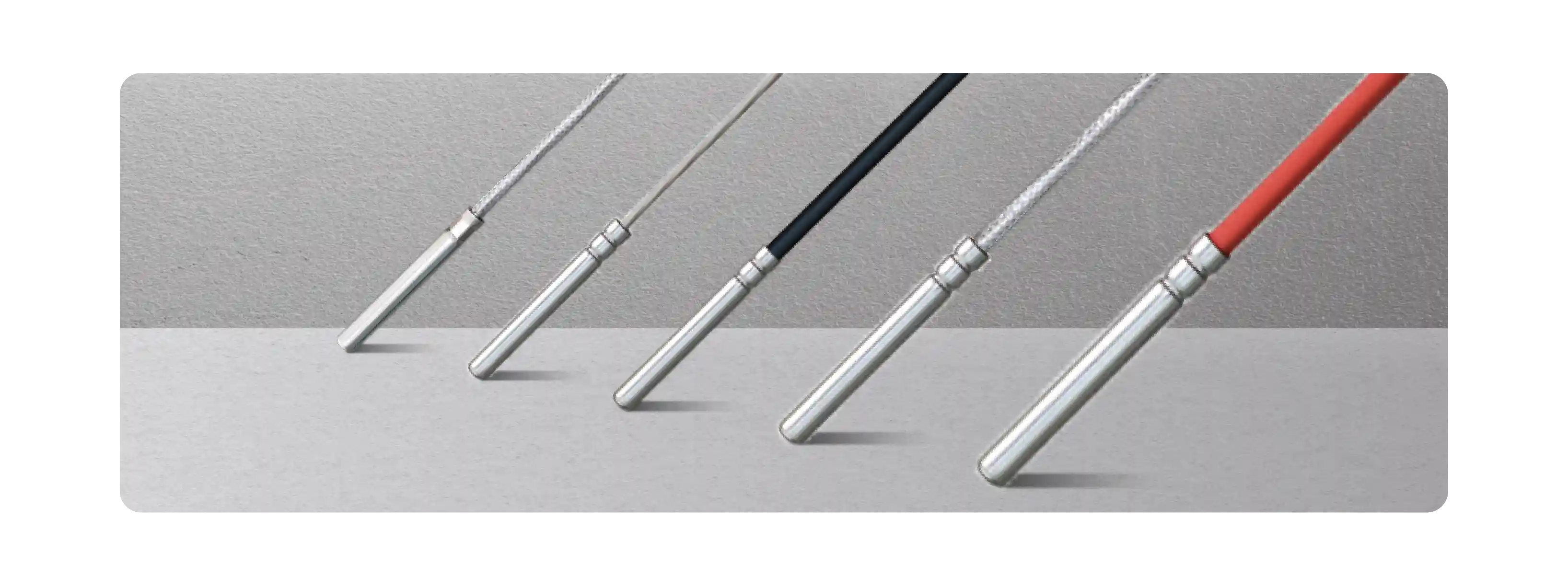 Sortiment Kabelfühler mit PVC, GLS und Silikonleitung